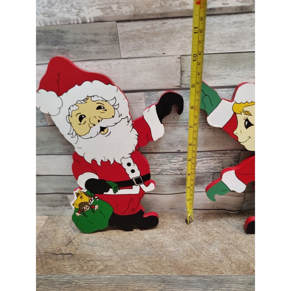 Vtg House of Lloyd Chistmas Around The World "Up The Ladder" Wooden 1991 Santa - Picture 13 of 13